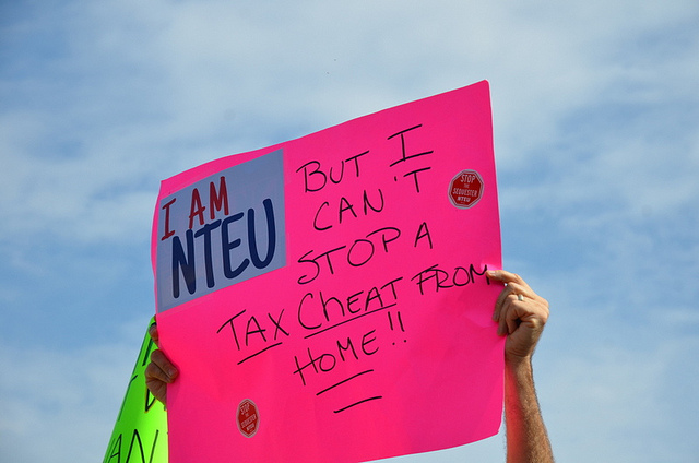A federal protester from the Oct. 2013 government shutdown.